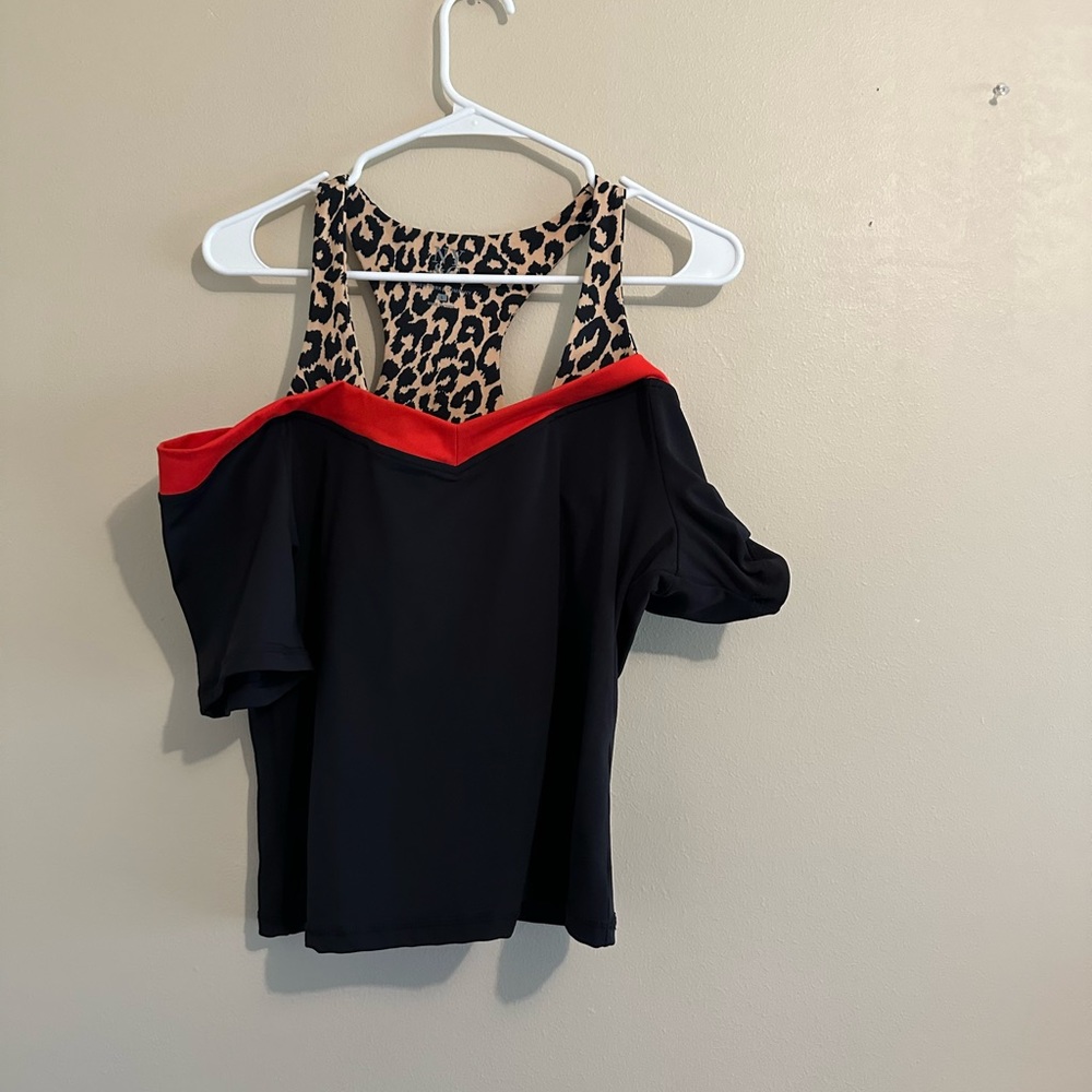 New York and Company leopard top - Picture 3 of 4